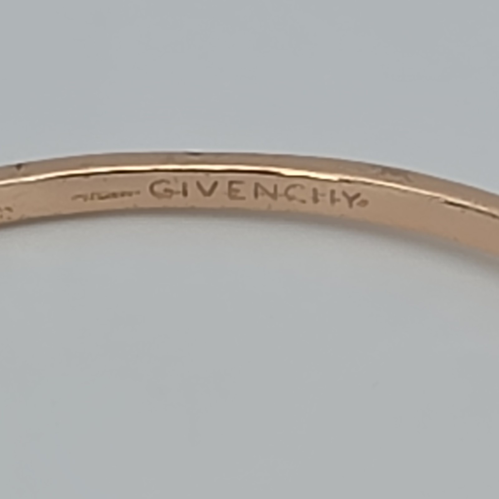 Vtg GIVENCHY  Signed Bangle Bracelet SWAROVSKI Cr… - image 3