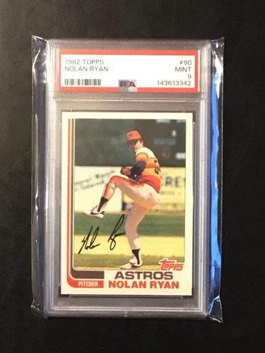 1982 TOPPS #90 NOLAN RYAN ASTROS Mets Rangers Strikout King HOF PSA 9