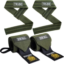 Heavy Duty Wrist Wraps & Lifting Straps – Weightlifting Wrist Wraps for Men wi