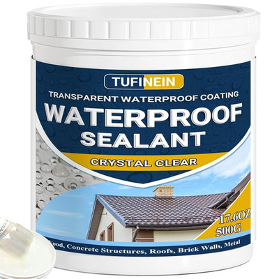 Waterproof Sealant 17.6Oz Clear,  Transparent Waterproof Coating Water-Based Inv
