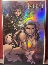 Fathom #12 Holochrome Foil Wraparound Top Cow Image Comics Michael Turner NM-