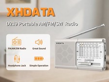 XHDATA D-219 Portable AM FM Radio Shortwave 2AA Battery Operated Pocket Receiver