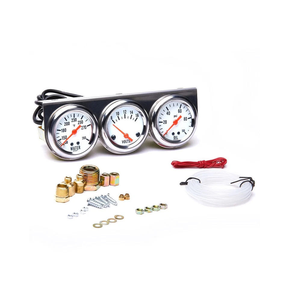 3 in 1 Car Meter Auto Triple Gauge(Voltmeter + Water Gauge + Oil Press Gauge) - Image 3 of 4