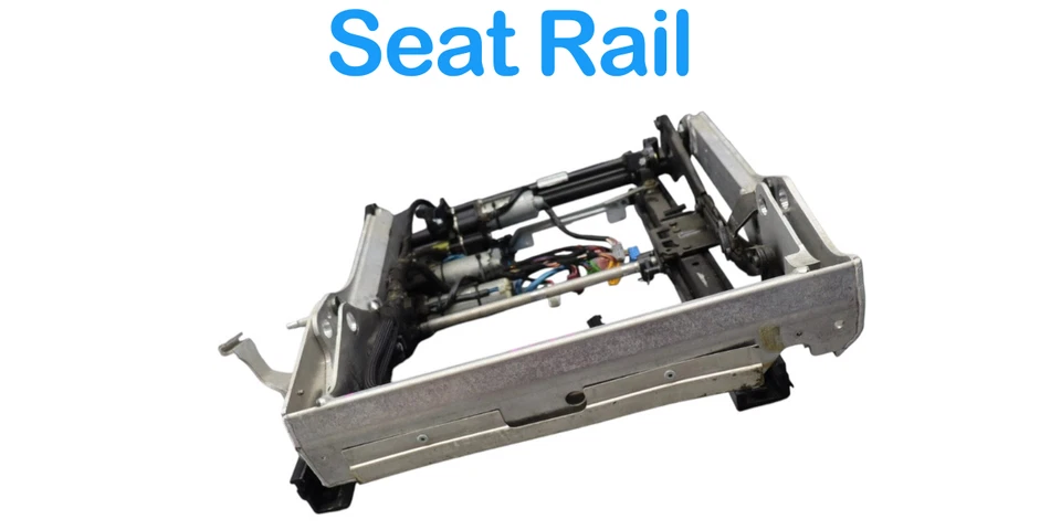 03-12 Mercedes SL55 AMG SL500 Front Left Side Lower Seat Rail Frame Track Oem - Image 3 of 4