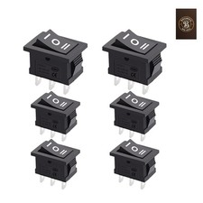 6Pcs 12V Rocker Switch On/Off/On 3 Pin 3 Position Car Auto Boat Rocker Toggle...