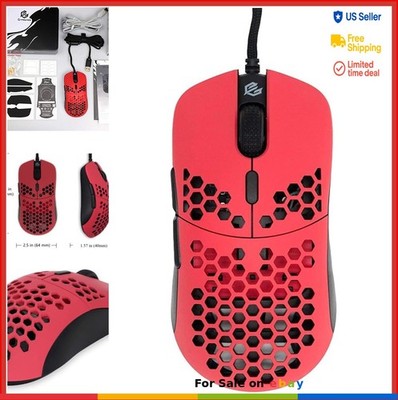 Wired Gaming Mouse 16000 DPI PixArt 3389 56g Honeycomb Ultra Lightweight PC Mac