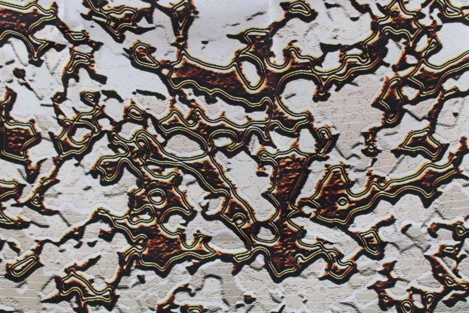 CORTINA DE DUCHA MASCULINA TRIBAL~DORADA~NEGRA~TAUPE~BLANCA~SIN MARCA~SIN USAR~SIN DEFECTOS Foto 2 de 4