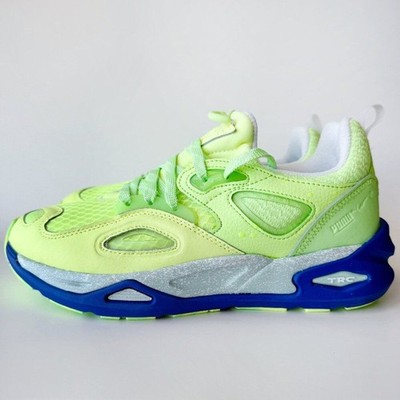 Puma TRC Blaze Cantina Sneakers Mens Size 8 Lime Green Blue Shoes