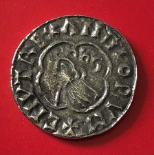 Saxon Cnut Quatrefoil type penny Svmerlda coin - WRL Westair - Rare collectible