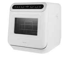Image of Russell Hobbs RH3TTDW0D1W Compact Mini Table Top Dishwasher LED Display White