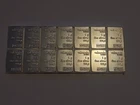 14 1 Gram Bars .999 Fine Silver Valcambi Suisse