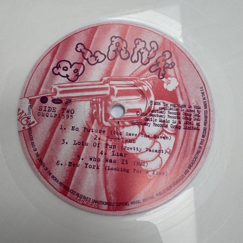 (LTD 62/ 500 Press, Sister Ray) SEX PISTOLS – Spunk, Red Vinyl LP + Insert (NM) - Picture 5 of 6
