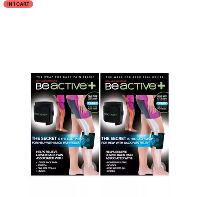(2 Packs) BeActive+ -Instant Relief Acupressure Calf Brace-Sciatica & Back Pain