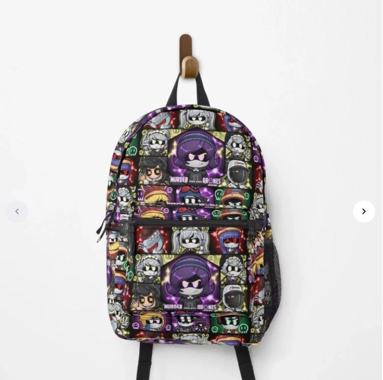 Murder drones fanart chibis Backpack, Back to School Bag