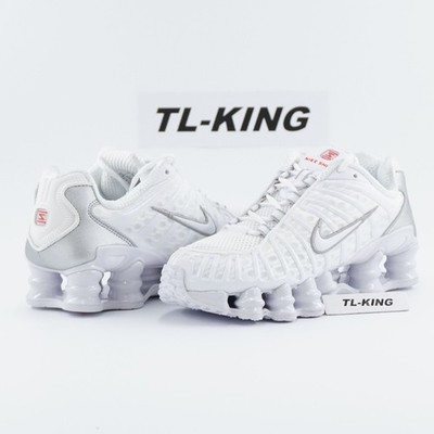 Nike WMNS Shox TL Y2K Runner Workout Trainer Causal White Silver AR3566-100 6