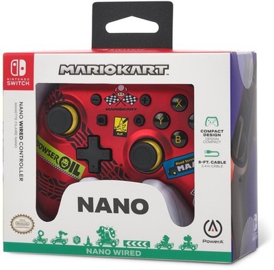 PowerA Nintendo Switch Nano Wired Controller Mario Kart: Racer Red