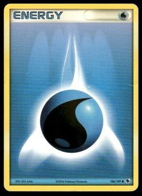 Pokemon Ruby and Sapphire Water Energy #109/109 PLAYED - Exact Card Shown