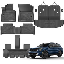 Floor Mats Custom Fit for Kia Sorento 2021-2025 2026 6 7 Seats Not for Hybri...