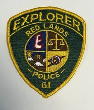 CALIFORNIA REDLANDS POLICE EXPLORER POST 61 PATCH SAN BERNARDINO COUNTY #PDD62
