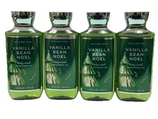 4 bath  body works vanilla bean noel fine body wash 8oz scuffed exterior