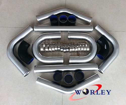 450x140x50mm Aluminum Exchanger Intercooler + 2.25" 57mm In/Outlet - 9