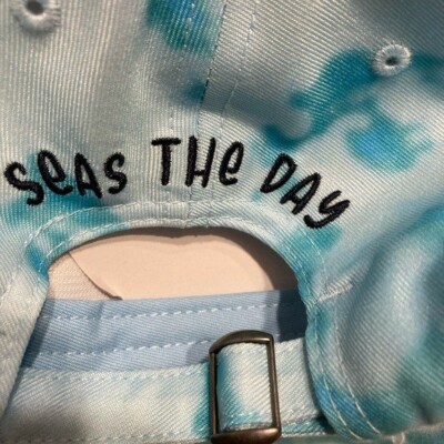 Disney Stitch Seas The Day Blue Tie Dye Baseball Hat New with Tags Disney Stitch Seas The Day Blue Tie Dye Baseball Hat New  main image 4