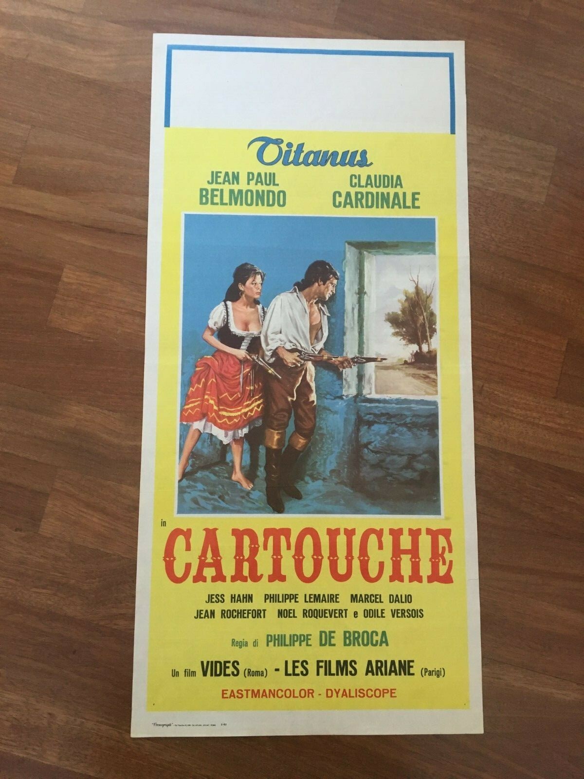 Locandina originale film Cartouche (1962) - Regia di Philippe de Broca