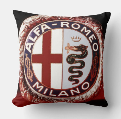 KISSEN 40x40 TRIBUT ALFA ROMEO LOGO GESCHICHTE LOGOS AUTO ALFA ROMEO - 2