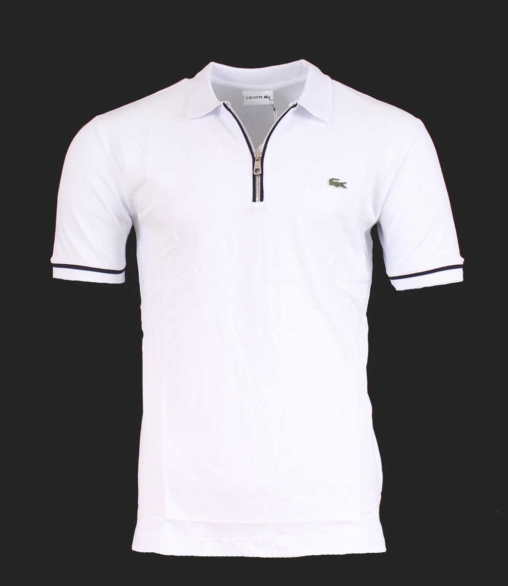 Lacoste white polo t shirt deals