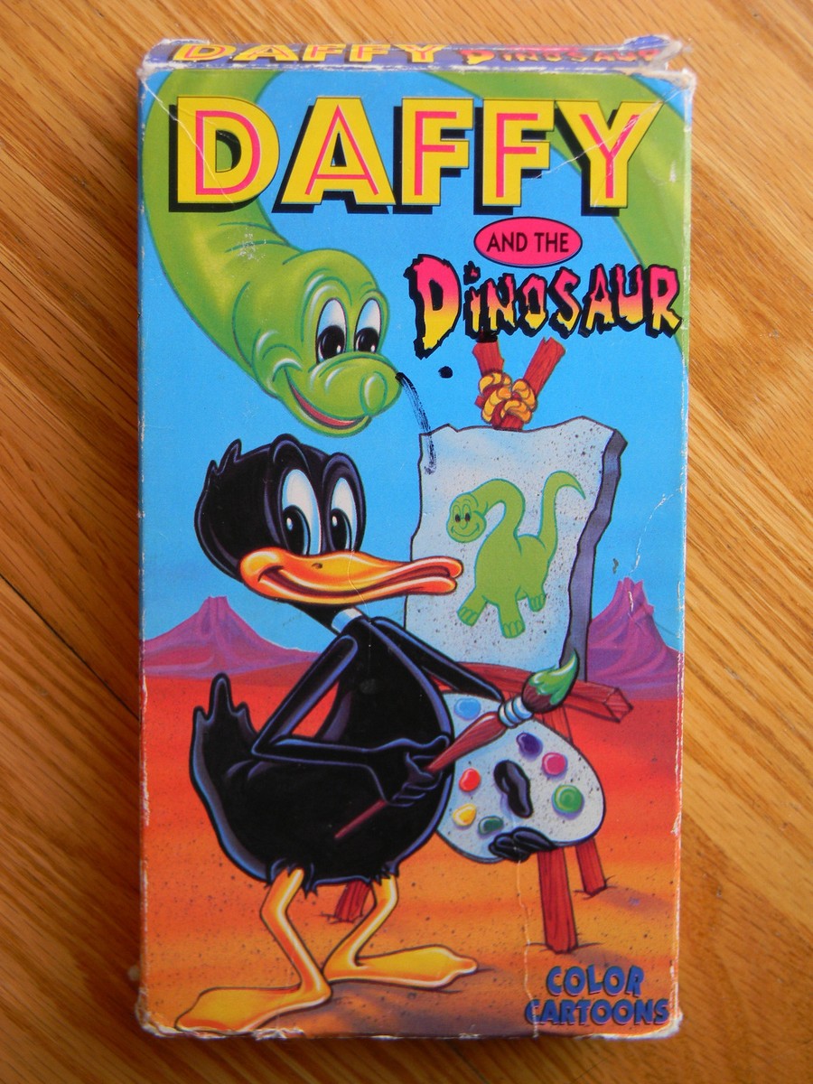 Daffy and the Dinosaur VHS Tape Cartoons Daffy Duck & Friends