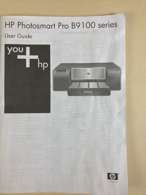 HP Photosmart Pro B9100 series User Guide B9180 printer