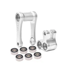 NEW GPM Racing Aluminum 7075-T6 Knuckle & Pull Rod Silver for Losi 1/4