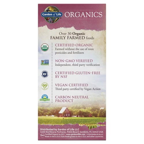 Multivitaminico Garden of Life Organics Donna 40+ Alimenti Integrali 120 Compresse Vegane - Foto 2 di 3