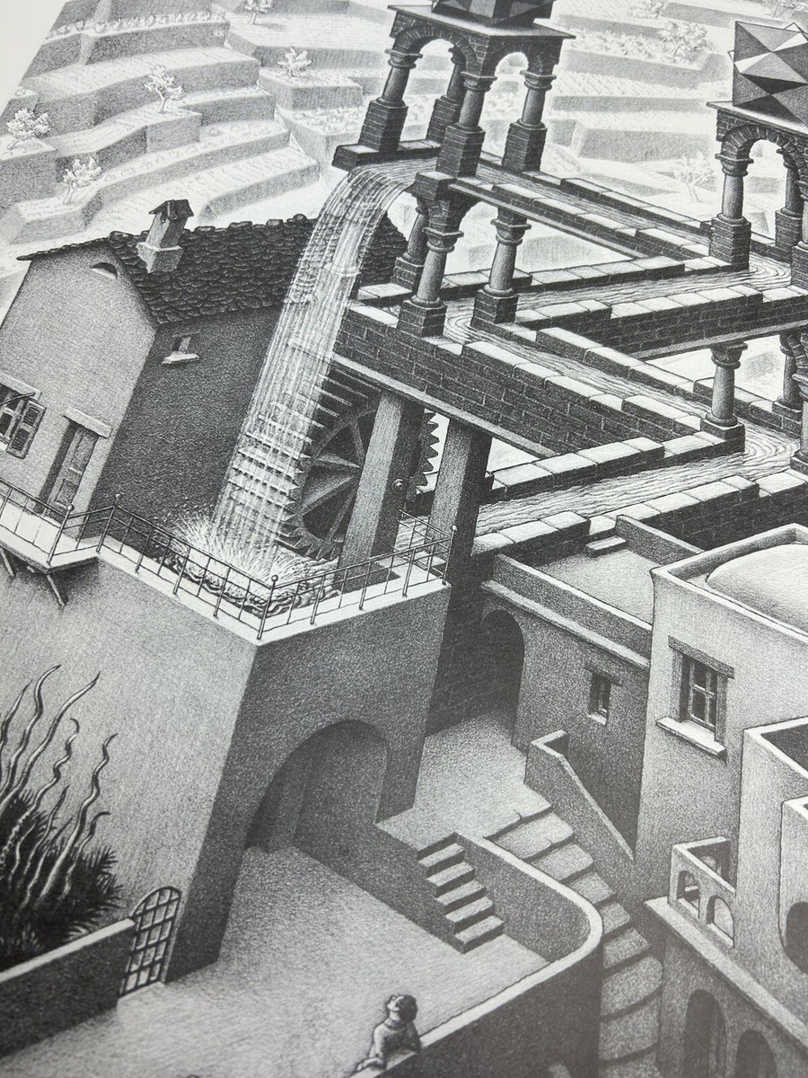 MC Escher Waterfall Poster | eBay