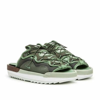 Nike Offline 2.0 Sandal Slides Olive Green White Brown CZ0332-200