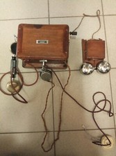 TELEFONO VINTAGE D'EPOCA IN LEGNO   VINTAGE PHONE TELEPHONE