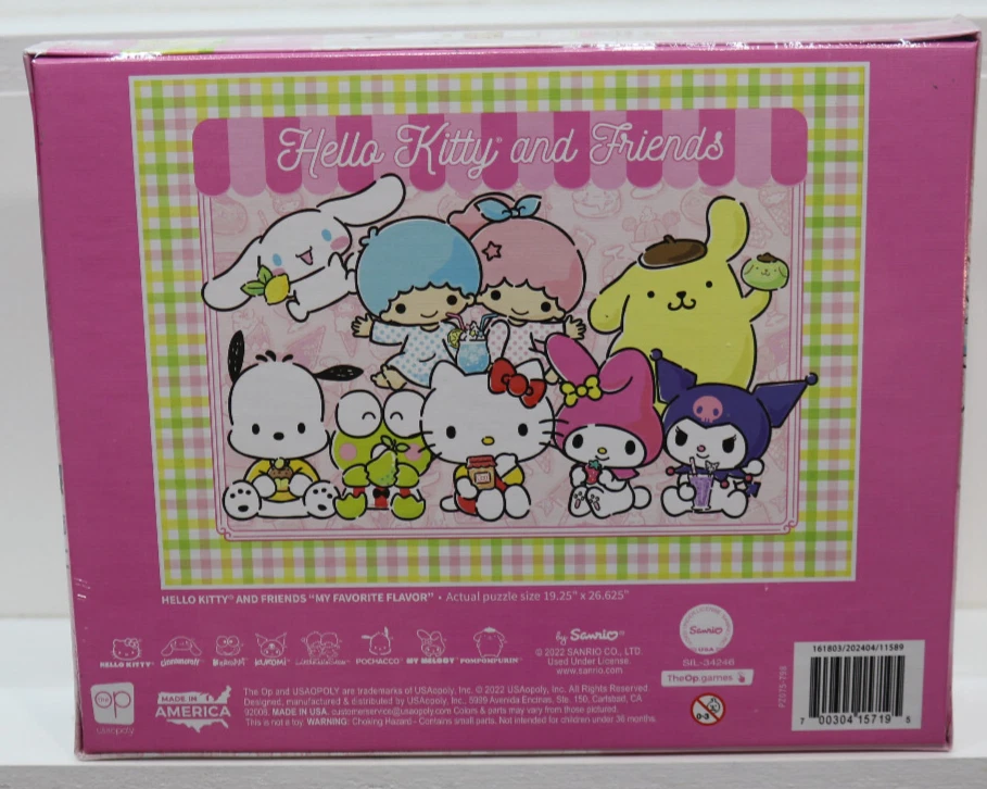 Hello Kitty and Friends My Favorite Flavor 1000-Piece Jigsaw Puzzle (52903) - Image 2 of 2