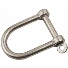 Sea-Dog 147188-1 Stainless Steel Wide D-Shackle - Mooring Buoy Shackle 5/16"