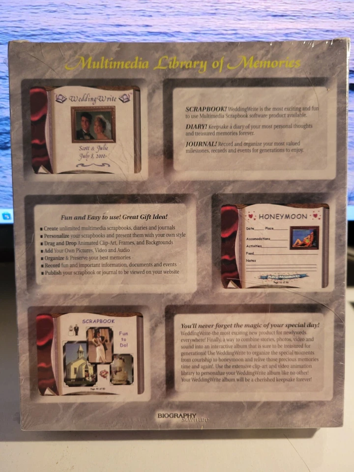 Vintage Biography Software Wedding Write Multimedia Wedding Album And Diary NEW - Image 4 of 4