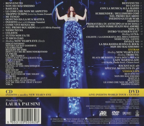 LAURA PAUSINI INEDITO (SPECIAL EDITION) CD DVD INTERNATIONAL POP NEUF