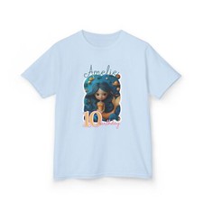 Custom Mermaid TShirt, Girls Birthday Tee - Kids shirt, Personalized Kids Party
