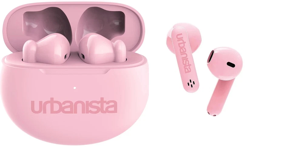 AURICOLARI URBANISTA AUSTIN ROSA IPX4 DOPPIO MICROFONO CONTROLLI TOUCH 20 ORE