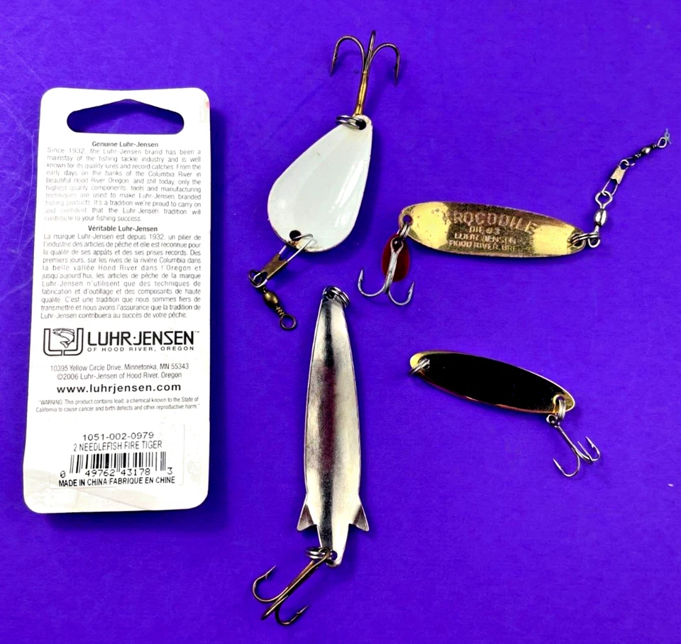 Lot* Luhr Jensen Krocodile #3 - Needle fish and Acme Tackle Co. - 5 Lure Lot. jq - Image 3 of 4