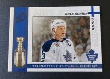 2003-04 Pacific Quest for the Cup Mats Sundin Blue Card #96 . Serial #52/150