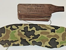 LYNCH'S Fool-Proof No. 101 LIBERTY SINGLE SIDER TURKEY BOX CALL custom camo 1965