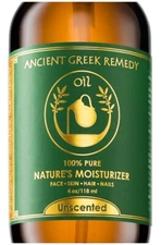 Ancient Greek Remedy Unscented Organic Face and Body Oil made of Olive and....,