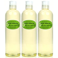 Premium Pure Organic Cold Pressed Aloe Vera Oil Moisturizer 2 oz up to 7 LB