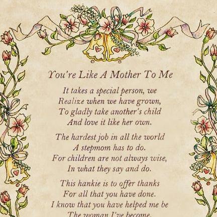 For Groom's Stepmother or Someone Dear Wedding Handkerchief - Picture 3 of 3