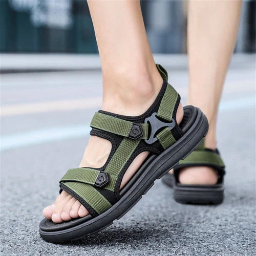 Men's Sandals Outdoor Hiking Sandals Waterproof Sports Walking Water Sandals - Picture 3 of 14