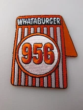 WHATABURGER 956 RESTAURANT  PATCH UNIFORM EMPLPOYEE BADGE ADVERTISING
